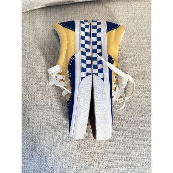 Vans Era Tartan Pack Blue Yellow White Size W6/ M4.5 Unisex 721356 - Picture 6 of 9